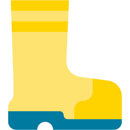 stivali di gomma Generic color fill icona