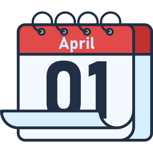 1 kwietnia Generic color lineal-color ikona