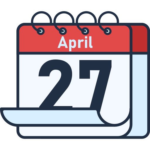 27. april Generic color lineal-color icon