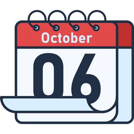 October Generic color lineal-color icon