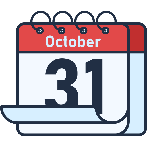 October 31 Generic color lineal-color icon