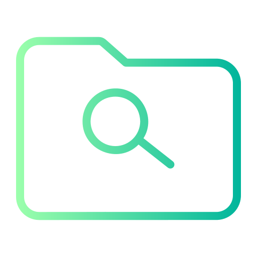 Magnifying glass Generic gradient outline icon