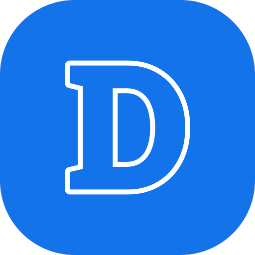 Letter D Generic color fill icon