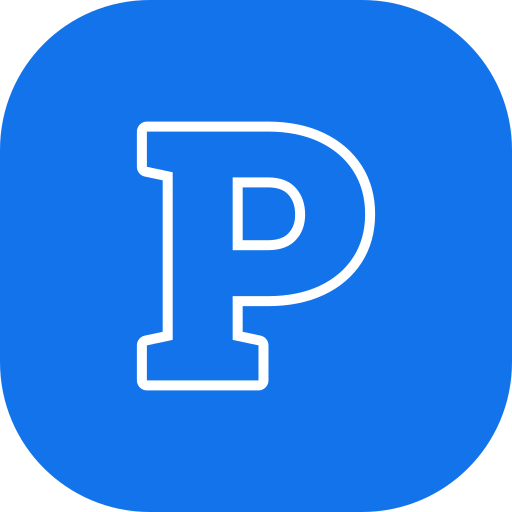 Letter P Generic color fill icon