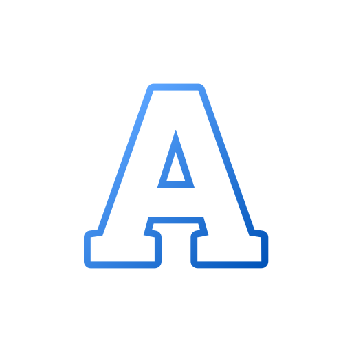 buchstabe a Generic gradient outline icon