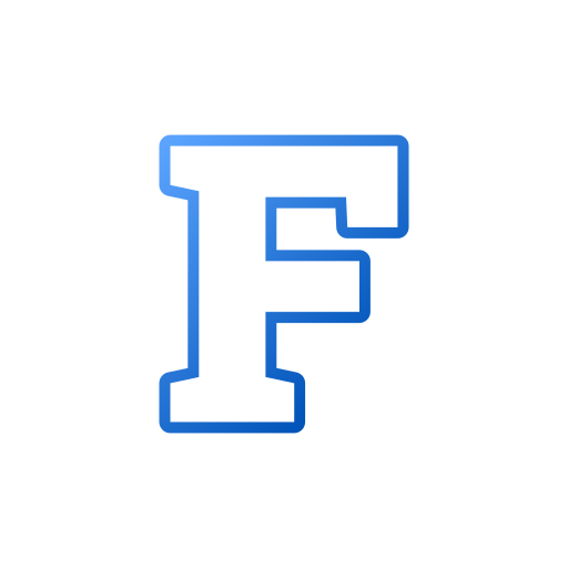 letra f Generic gradient outline icono