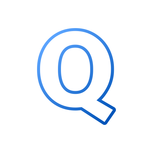 litera q Generic gradient outline ikona