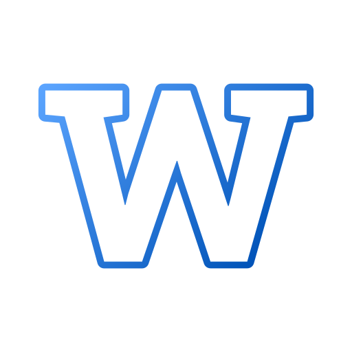Letter w Generic gradient outline icon