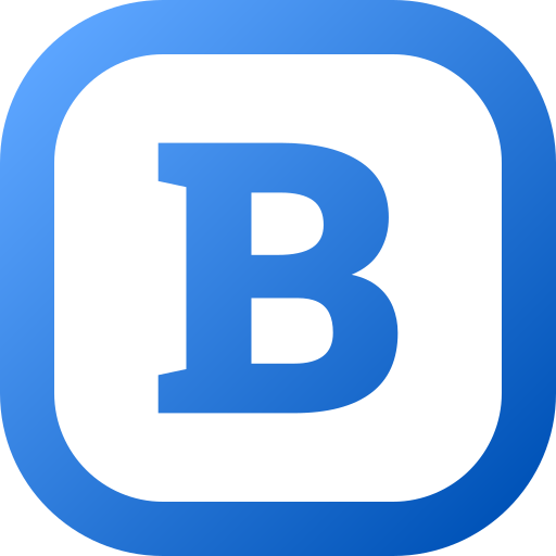 litera b Generic gradient fill ikona