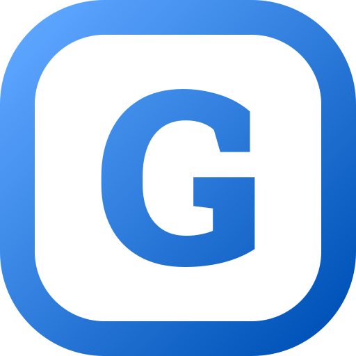 Letter g Generic gradient fill icon