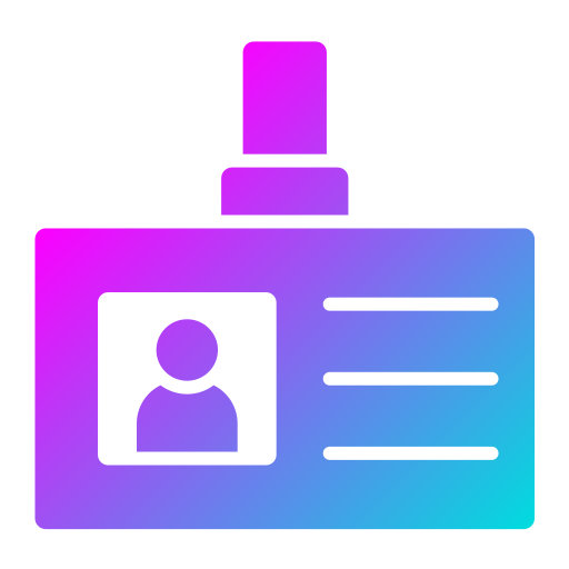 Identification Generic gradient fill icon