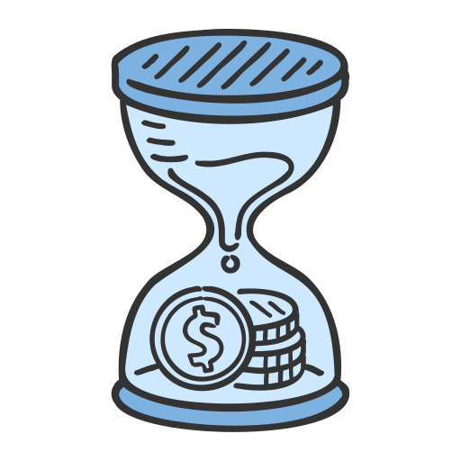 Время - деньги Generic color hand-drawn иконка