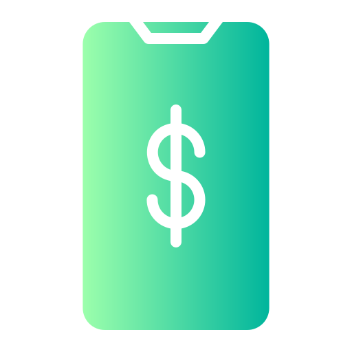 Mobile payment Generic gradient fill icon