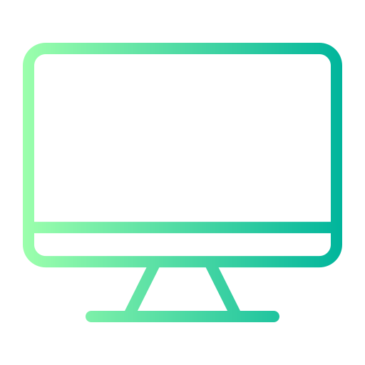 Computer Generic gradient outline icon