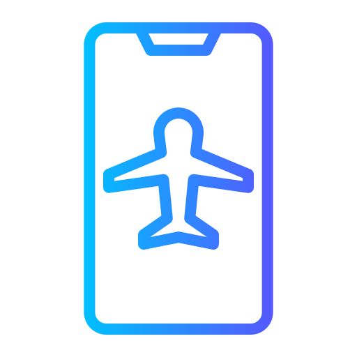 vliegtuigmodus Generic gradient outline icoon