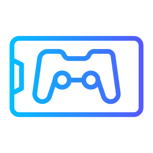 Mobile game Generic gradient outline icon