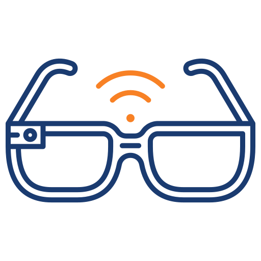 inteligentne okulary Generic color outline ikona