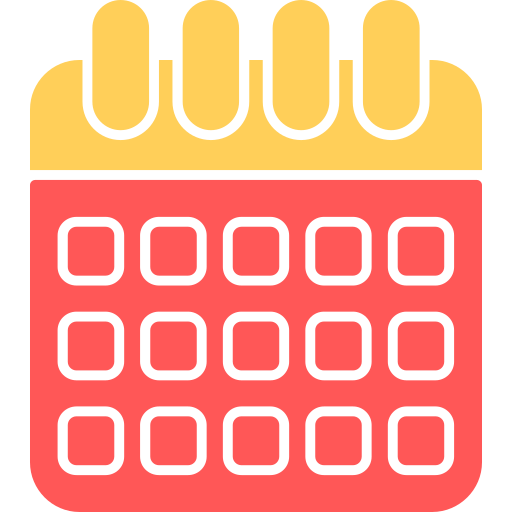 harmonogram Generic color fill ikona