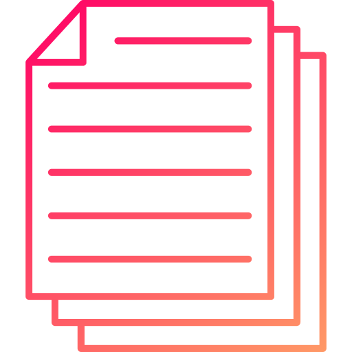 papiers Generic gradient outline Icône