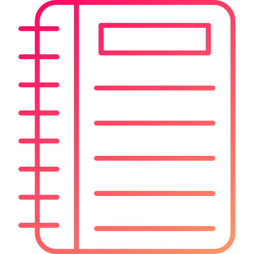 Note book Generic gradient outline icon