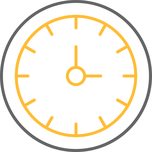 reloj Generic color outline icono