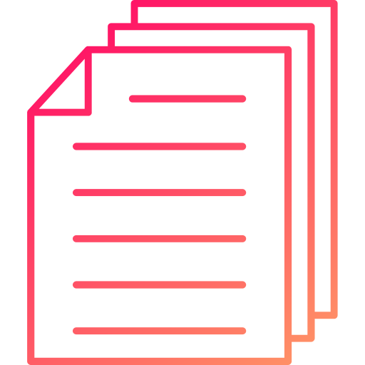 document Generic gradient outline Icône
