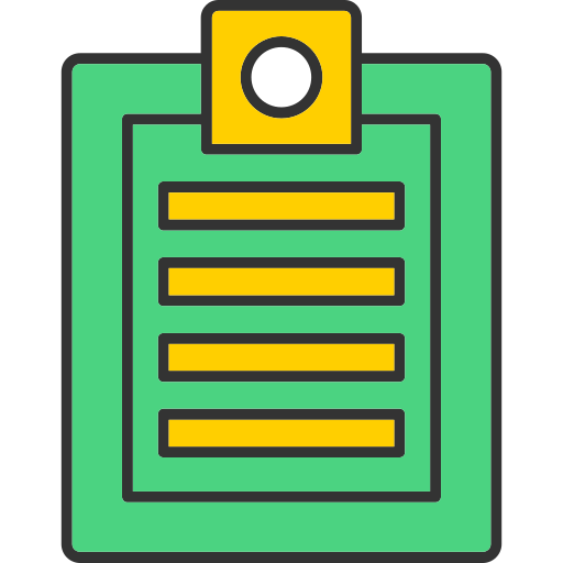 bloc de notas Generic color lineal-color icono