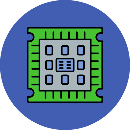 Microprocessor Generic color lineal-color icon