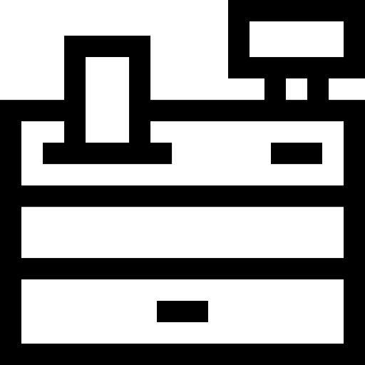 caisse enregistreuse Basic Straight Lineal Icône