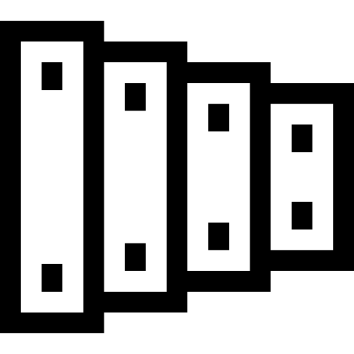 xilofone Basic Straight Lineal Ícone