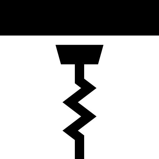 korkociąg Basic Straight Filled ikona