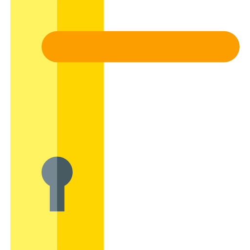 deurklink Basic Straight Flat icoon
