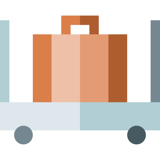 Luggage Basic Straight Flat icon