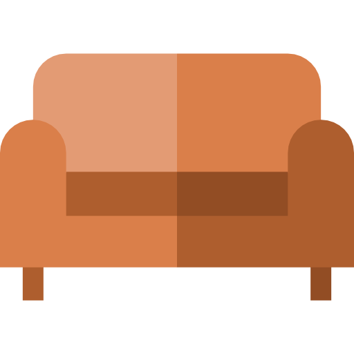 couch Basic Straight Flat icon