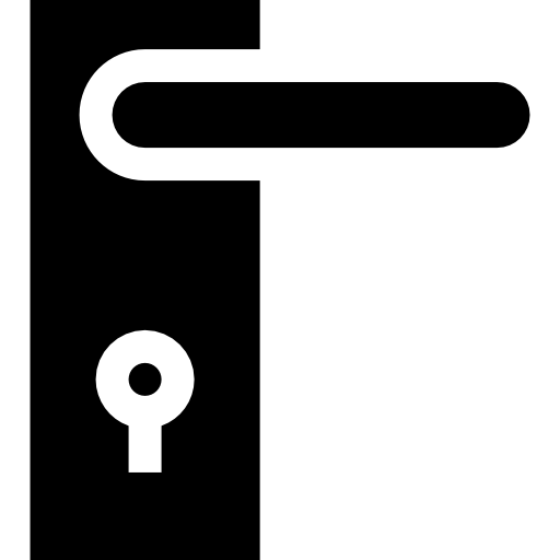 türschnalle Basic Straight Filled icon
