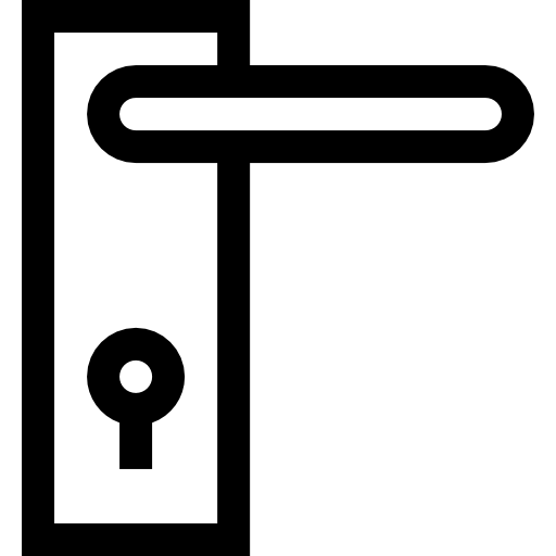 manija de puerta Basic Straight Lineal icono