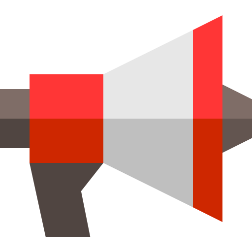 Megaphone Basic Straight Flat icon