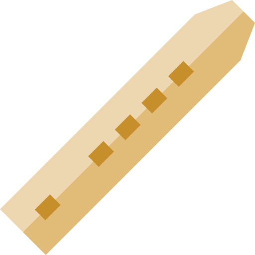 flûte Basic Straight Flat Icône