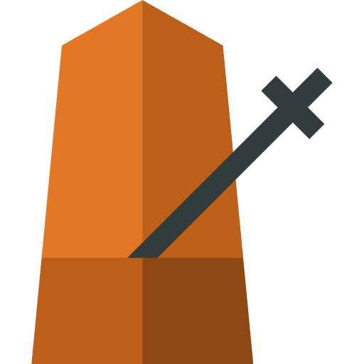 Metronome Basic Straight Flat icon