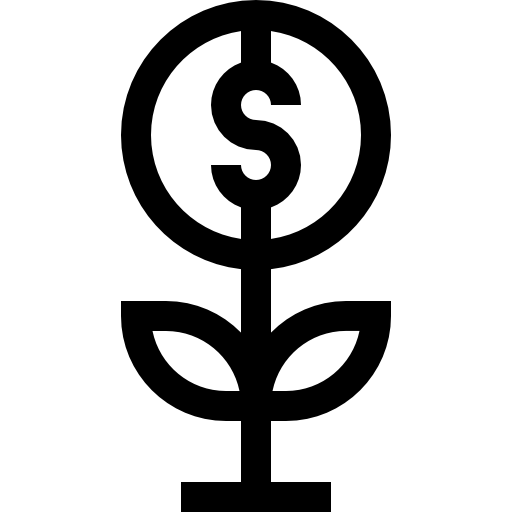 croissance Basic Straight Lineal Icône