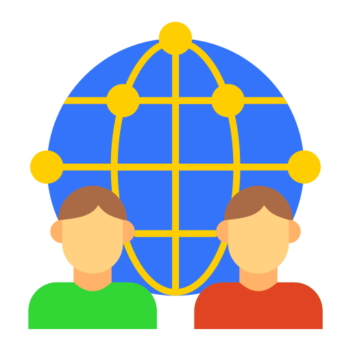 グローバルネットワーク Generic color fill icon