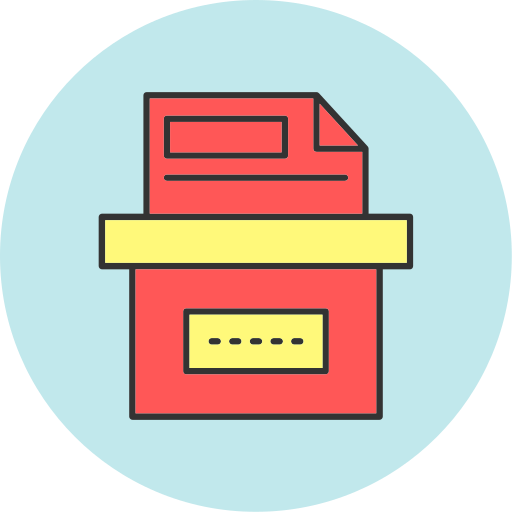 caja de almacenaje Generic color lineal-color icono