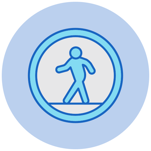 Pedestrian Generic color lineal-color icon