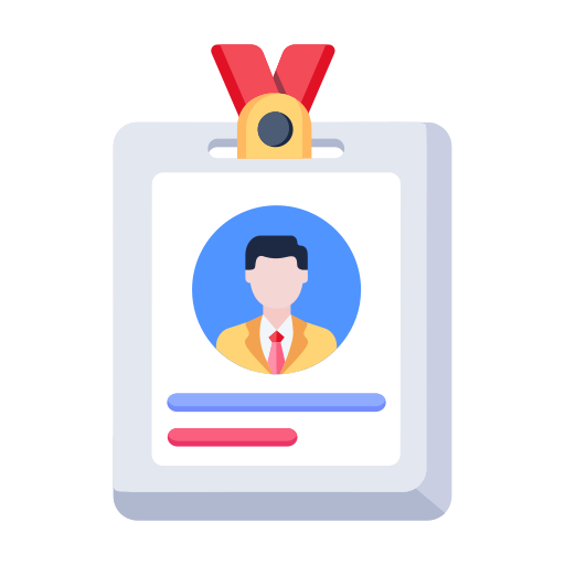 Employee Card Generic color fill icon