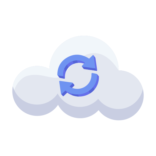 cloud sync Generic color fill иконка
