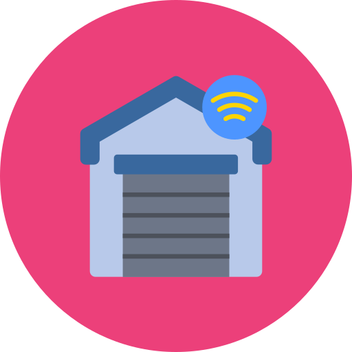 Smart garage Generic color fill icon