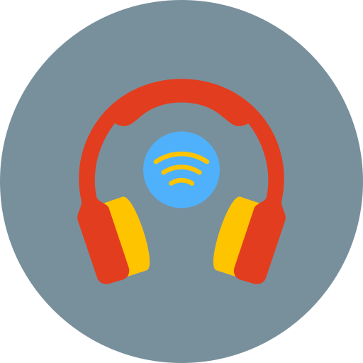 słuchawki bezprzewodowe Generic color fill ikona