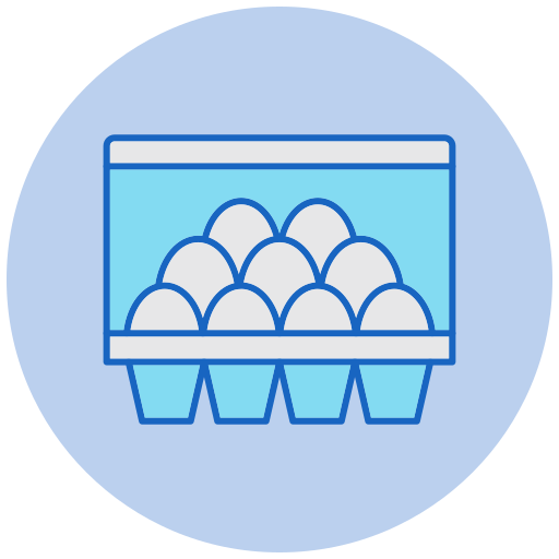 Коробка для яиц Generic color lineal-color иконка