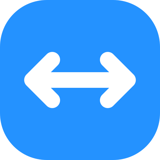 Left and right Generic color fill icon