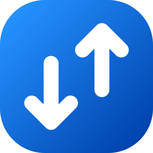 Up and Down Generic gradient fill icon
